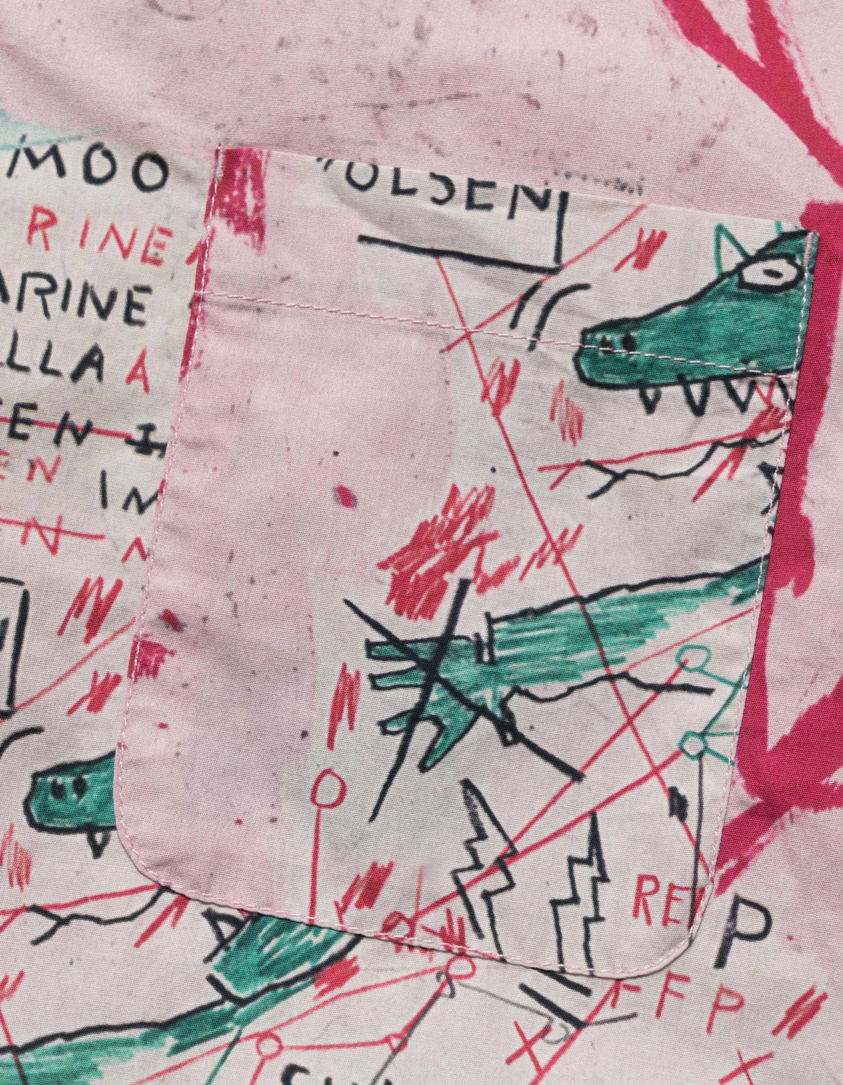 Snug feel 1482 Basquiat Year of the Snakeman Shirt Pink