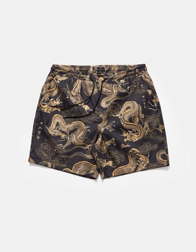 Lounge Fit 1549 Dragon Swim Shorts Black