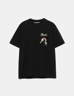 TexturedSurface 1580 Year of the Crane S/S T-Shirt Black