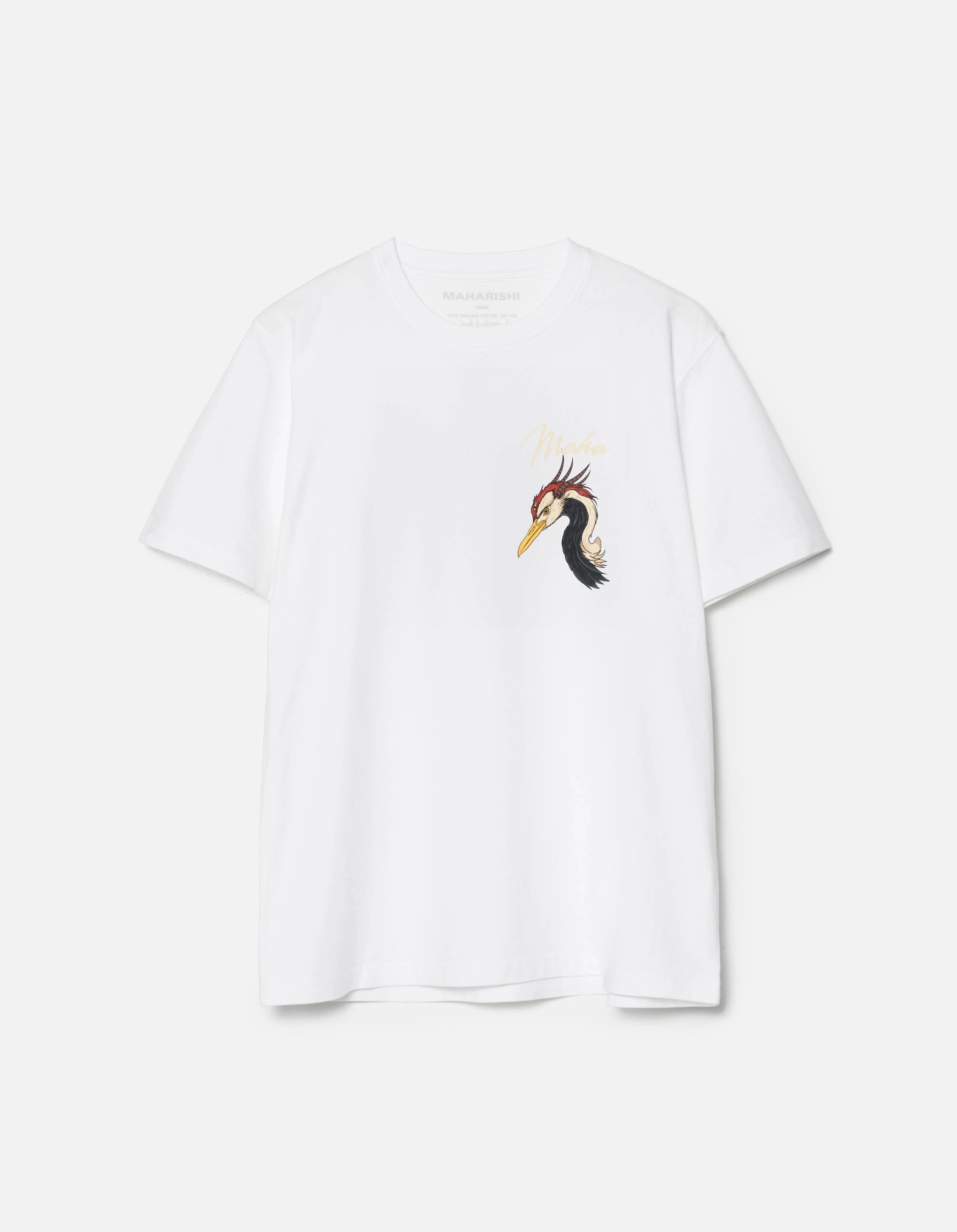 1580 Year of the Crane S/S T-Shirt White Multipurpose Layering Piece Layered Shoulder