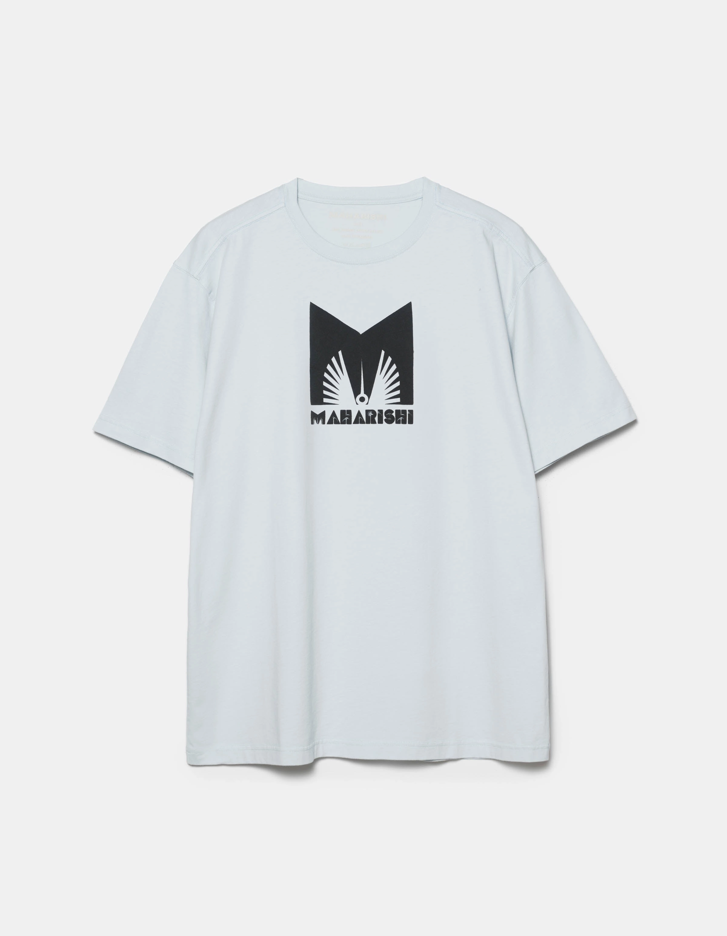 Curved Hemline 1581 Maharishi Kung Fulery S/S T-Shirt Ice Blue
