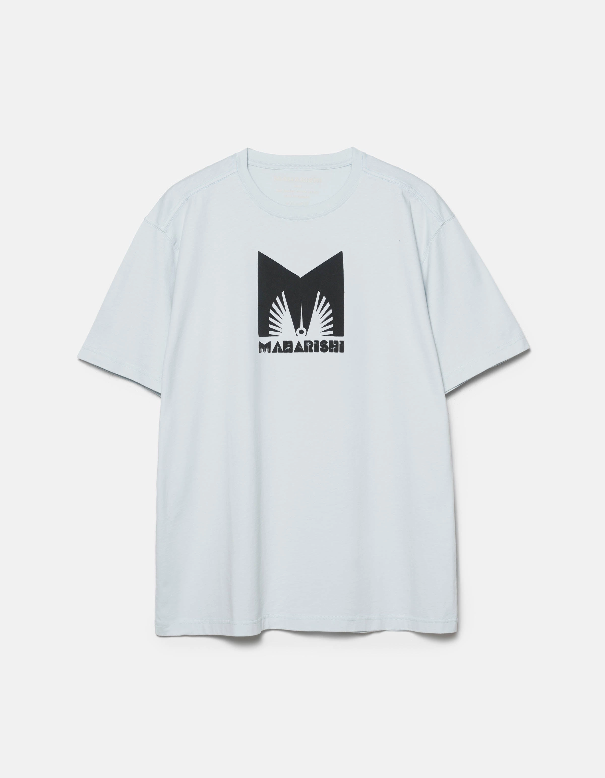 1581 Maharishi Kung Fulery S/S T-Shirt Ice Blue AntiPillingTreatment hypoallergenic material