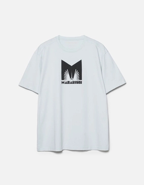 Curved Hemline 1581 Maharishi Kung Fulery S/S T-Shirt Ice Blue