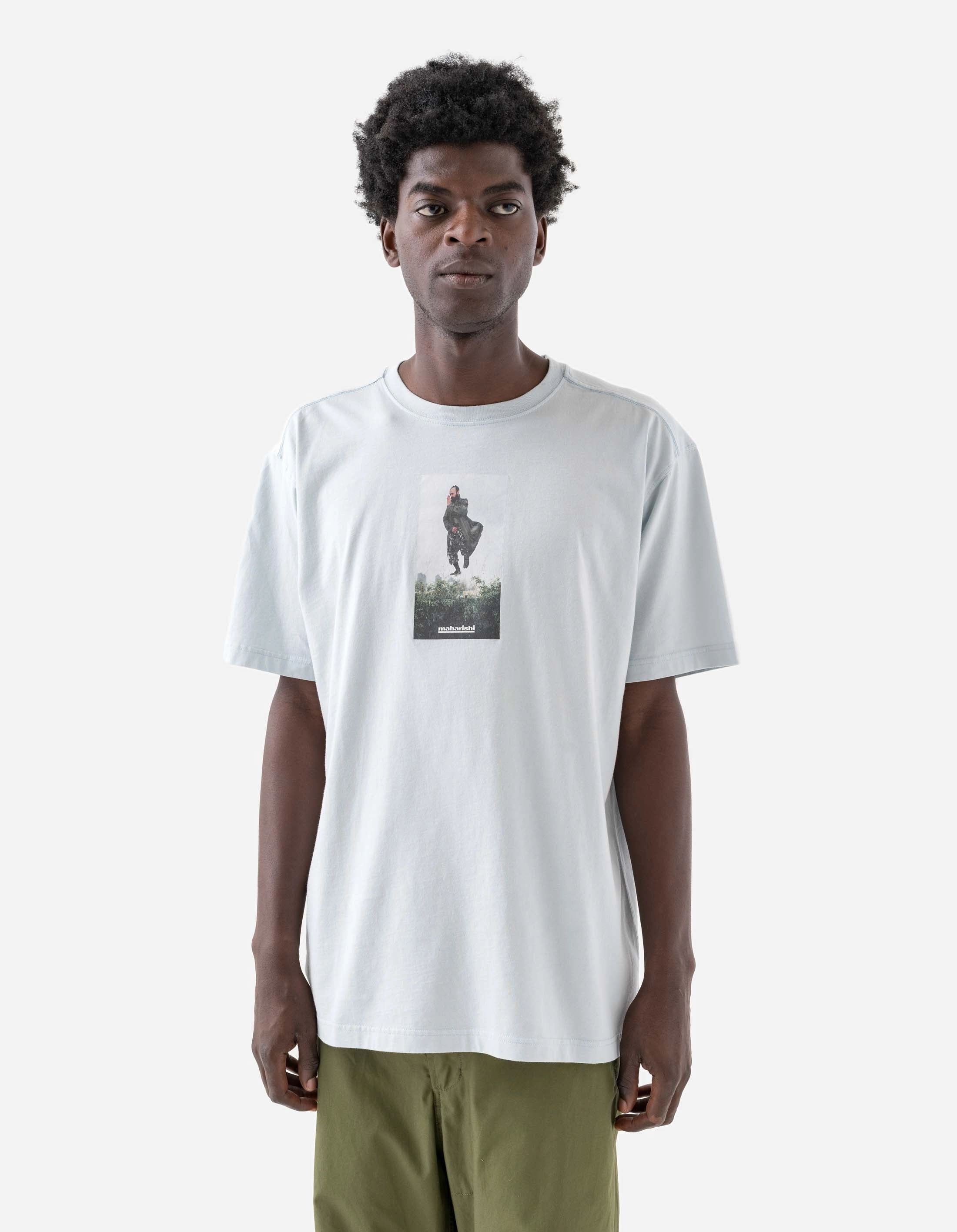 1583 Mark Lebon Blechman S/S T-Shirt Ice Blue EcoFriendlyMaterial Flexible Shoulder Gusset