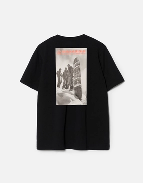 2201 Sno Panters Snowboard S/S T-Shirt Black HeatSealed Seams