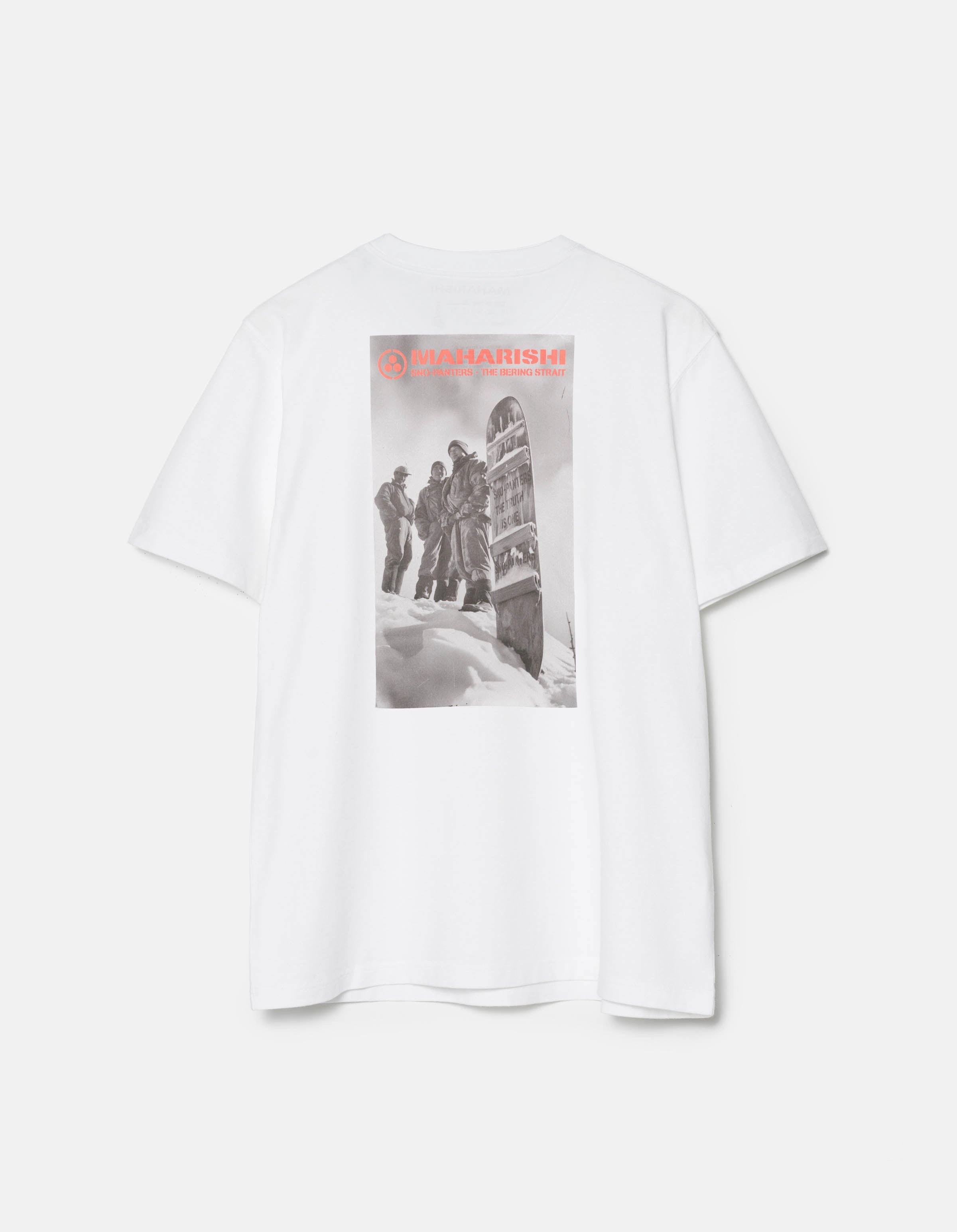 Midweight Four Way Stretch 2201 Sno Panters Snowboard S/S T-Shirt White