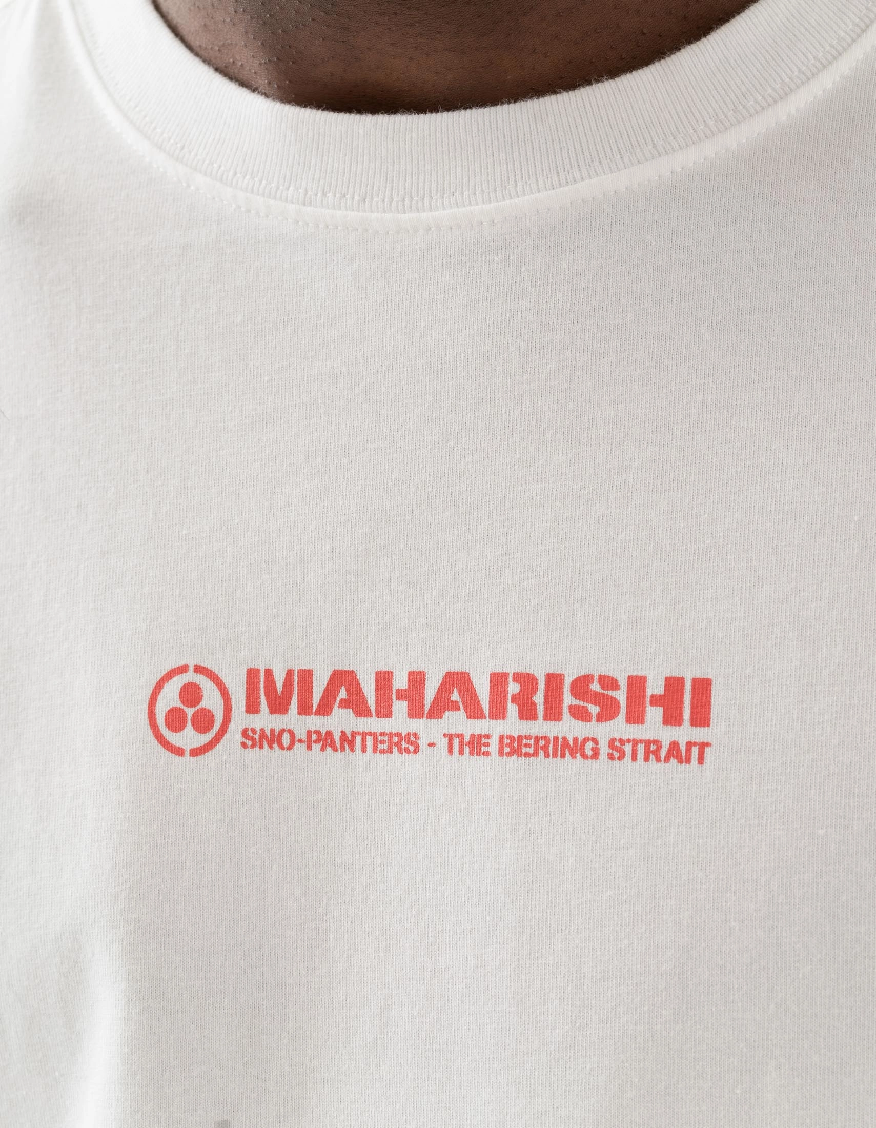 TonalStitching Layered Ply Construction 2201 Sno Panters Snowboard S/S T-Shirt White
