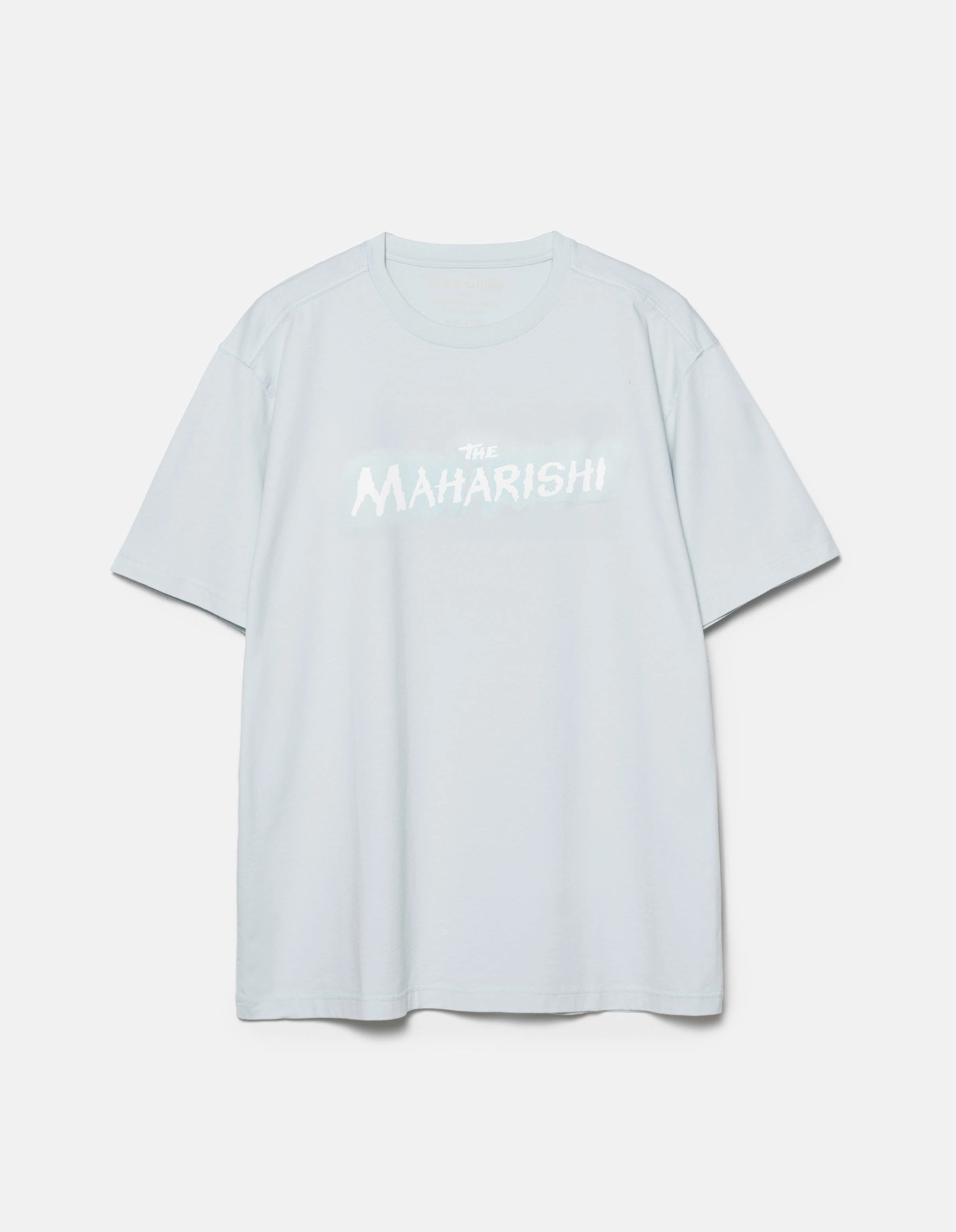 2214 The Maha Thing T-Shirt Ice Blue Relaxed Silhouette Taped Neckline