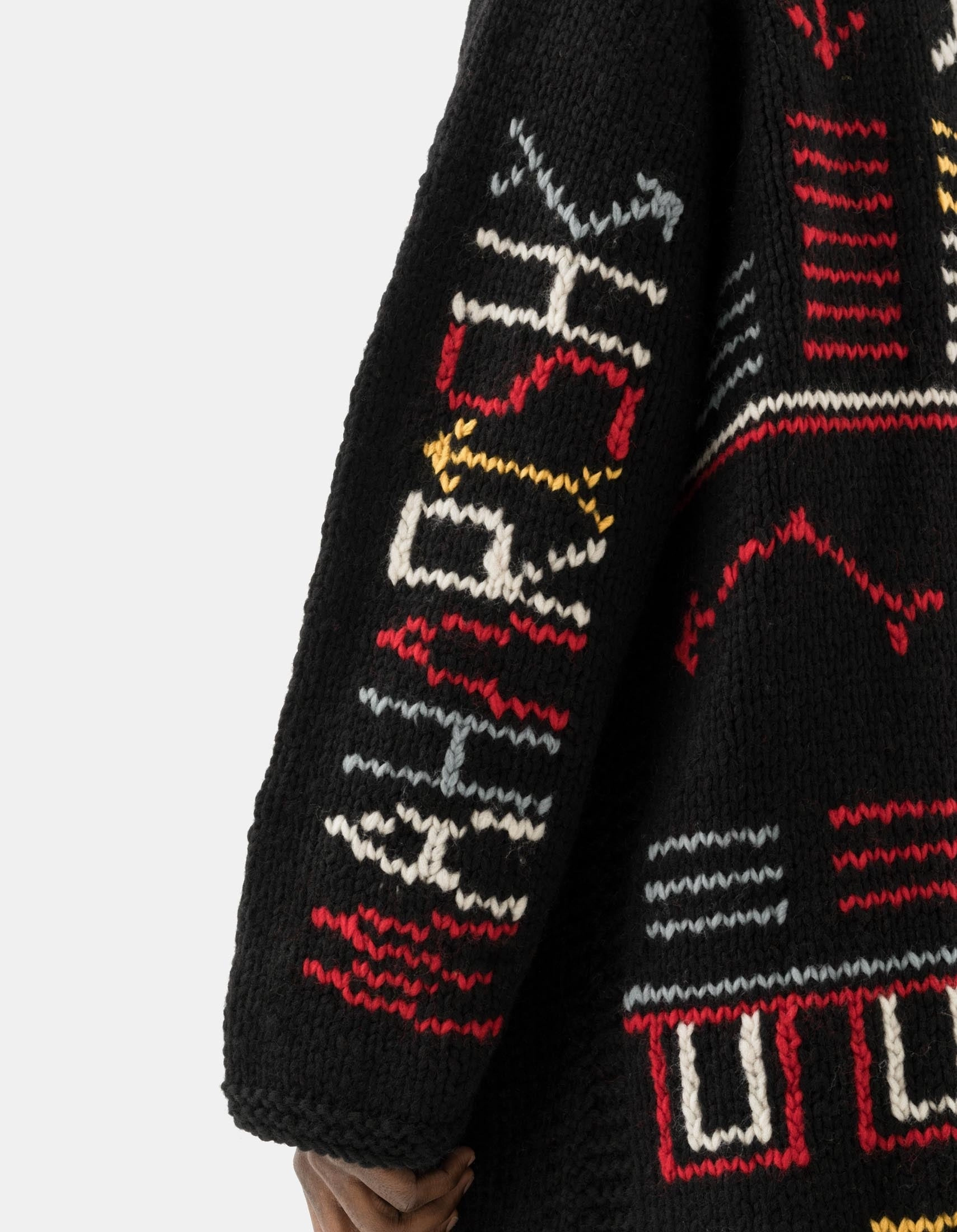 2217 Kanata Hand Knitted Cardigan Black product customization flexibility Comfy and Cozy