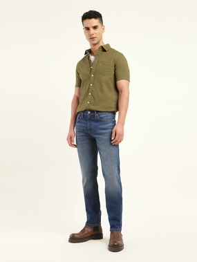 Men's 511 Blue Slim Fit Mid Rise Jeans Casual Classic Trend Setter Vintage Lover