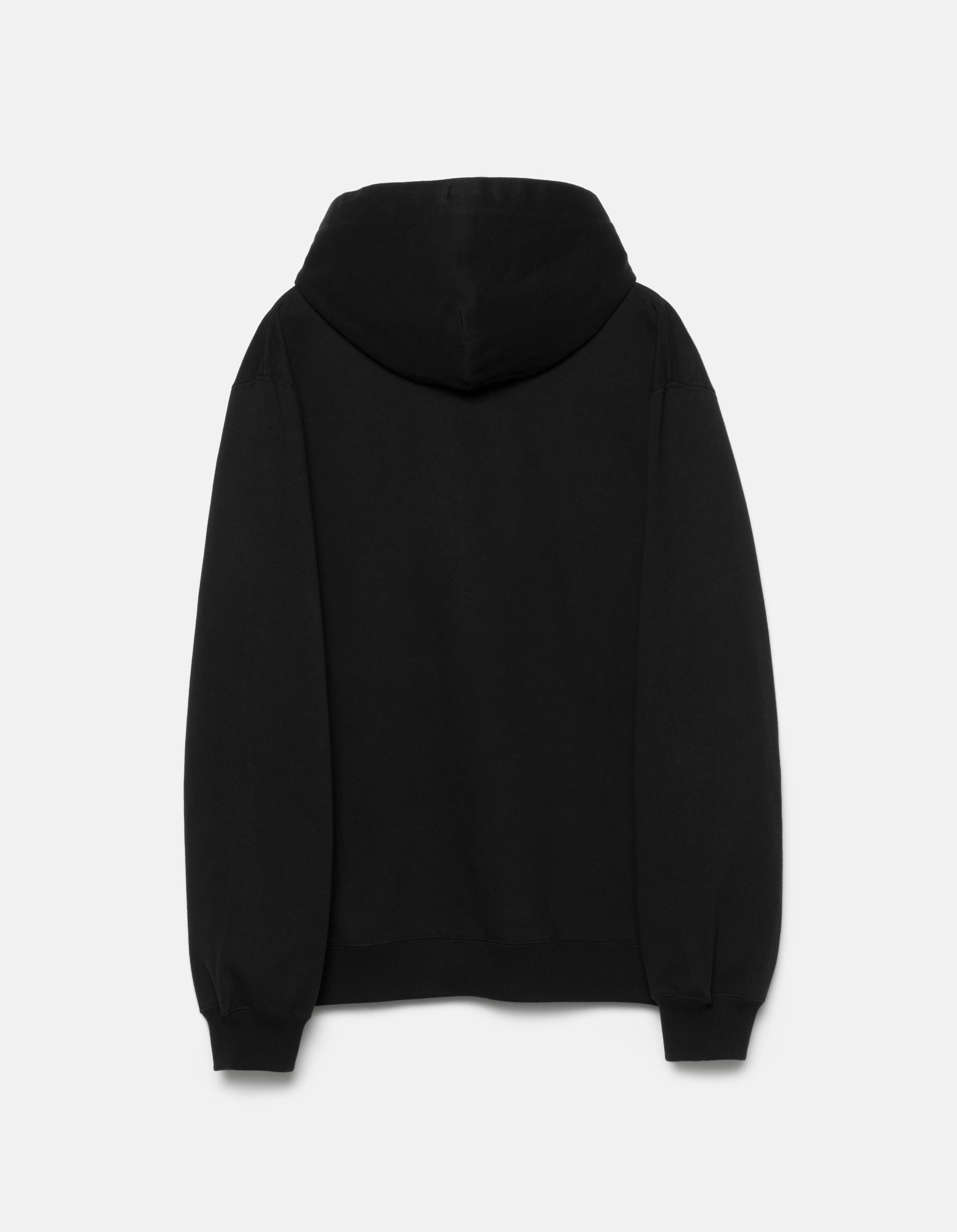 uncollared 4622 Maharishi Organic Hooded Sweat Black