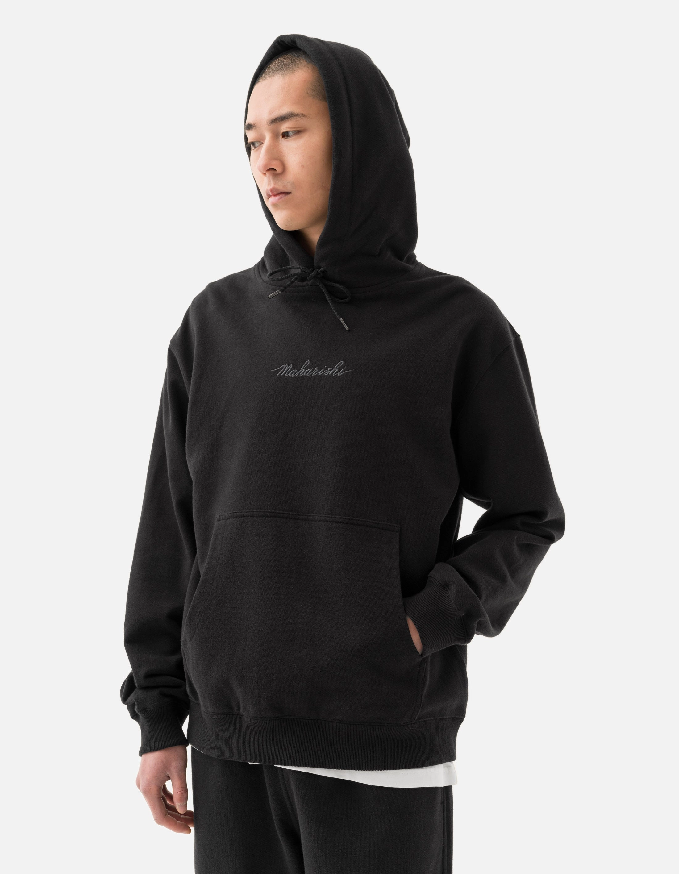consumer preference Essential Layer 4622 Maharishi Organic Hooded Sweat Black