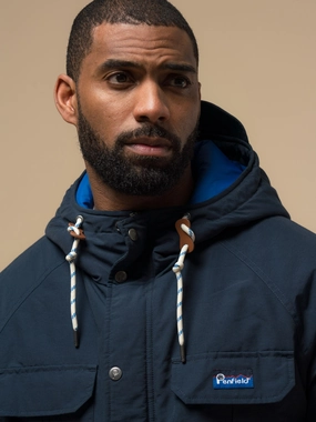 50th Anniversary Kasson Jacket in Navy Blue Compression Fit Technology Non Irritating Edging