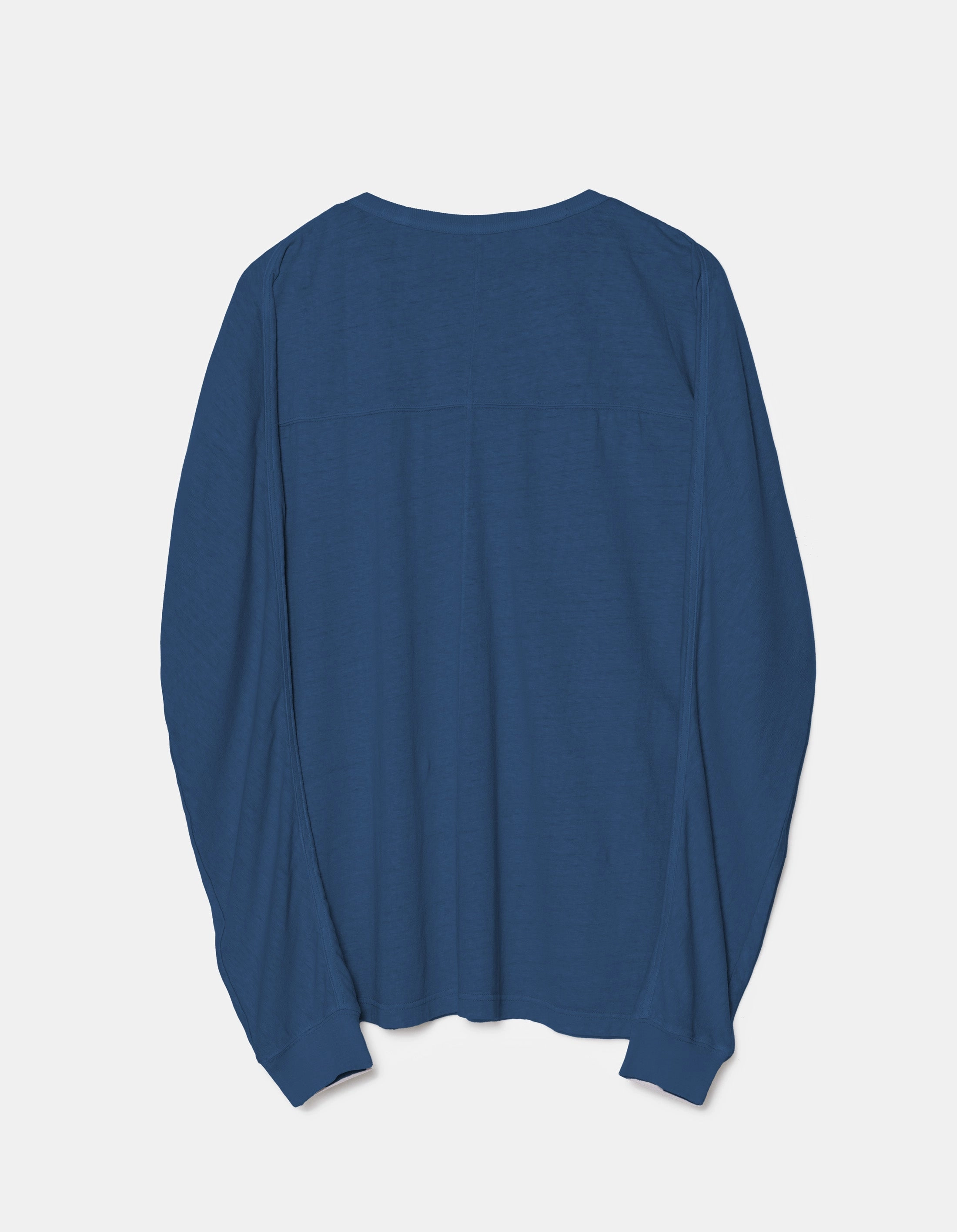 Ethical production 5245 Hemp Cross Loose L/S T-Shirt Navy