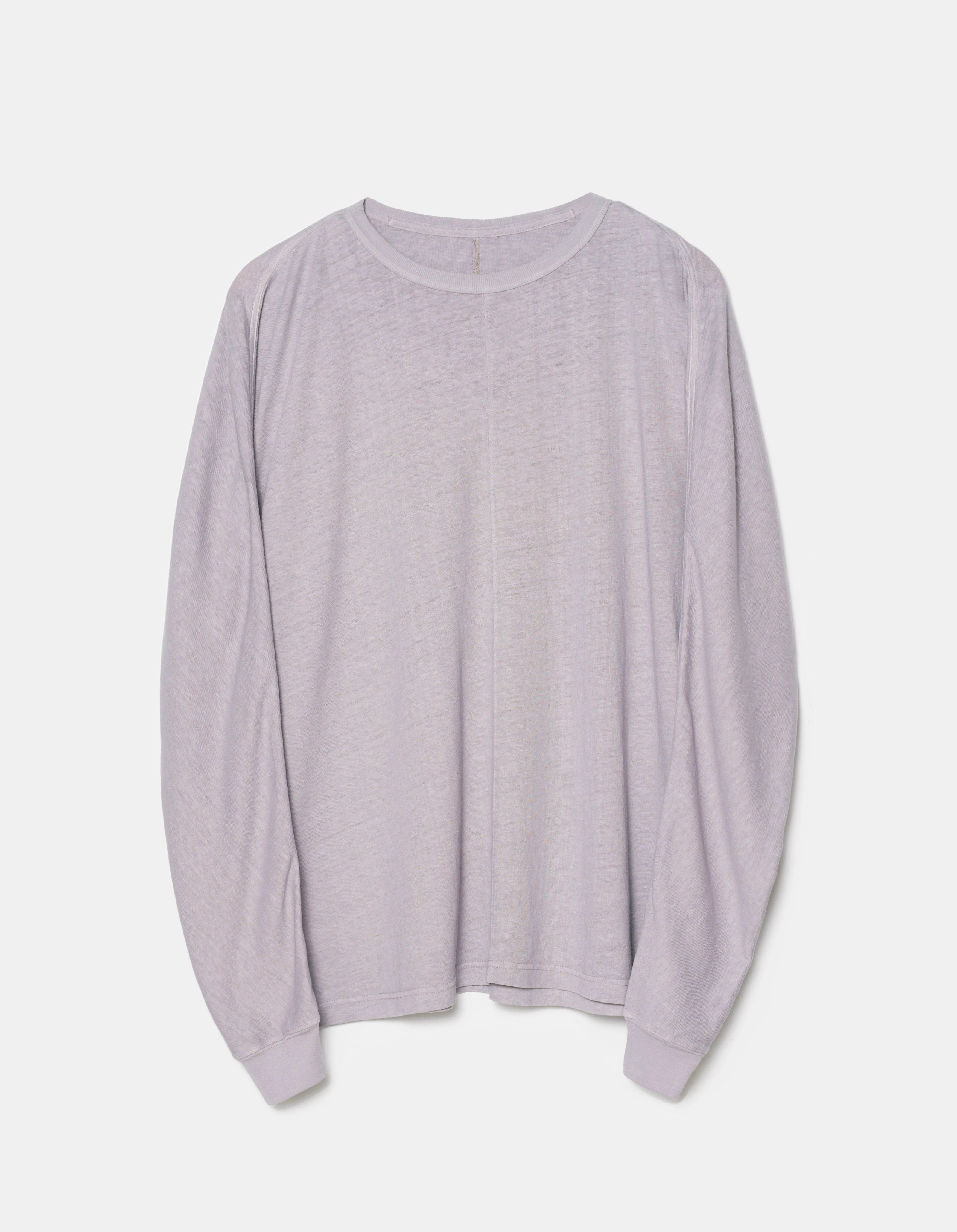 5245 Hemp Cross Oversized L/S T-Shirt Purple Ash Eco Friendly Blend