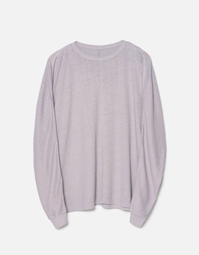 5245 Hemp Cross Oversized L/S T-Shirt Purple Ash Hypoallergenic Inner Layer