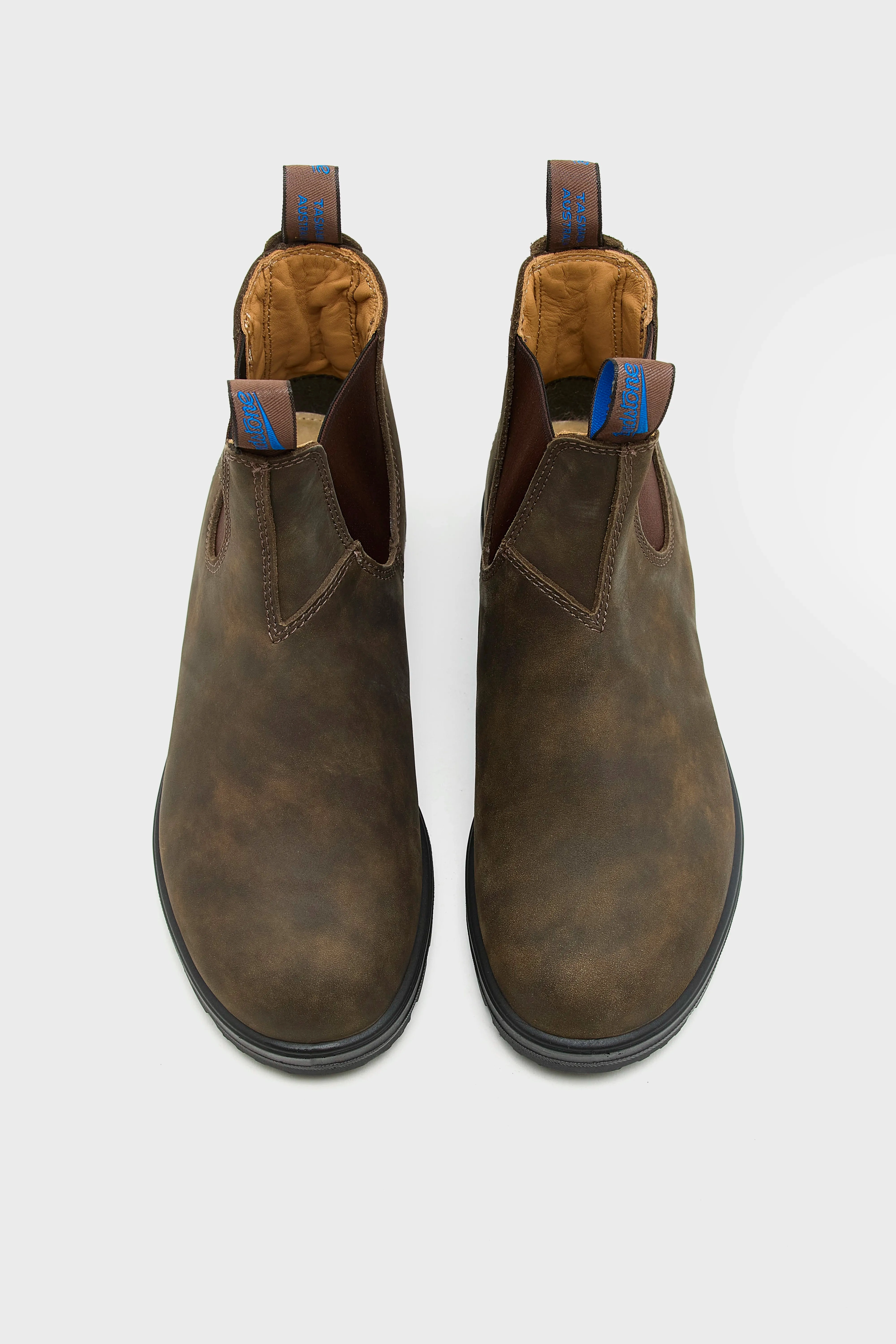 584 Thermal Chelsea Boots for Women  (252 / W / BROWN) Comfort Lining Remote Hiking