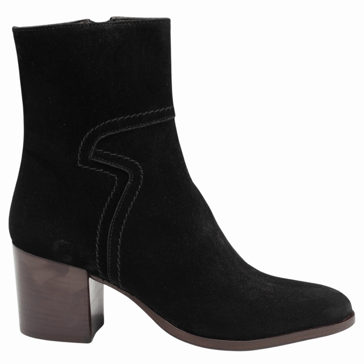 Open Toe Waterproof Design 595-34 Suede Bootie