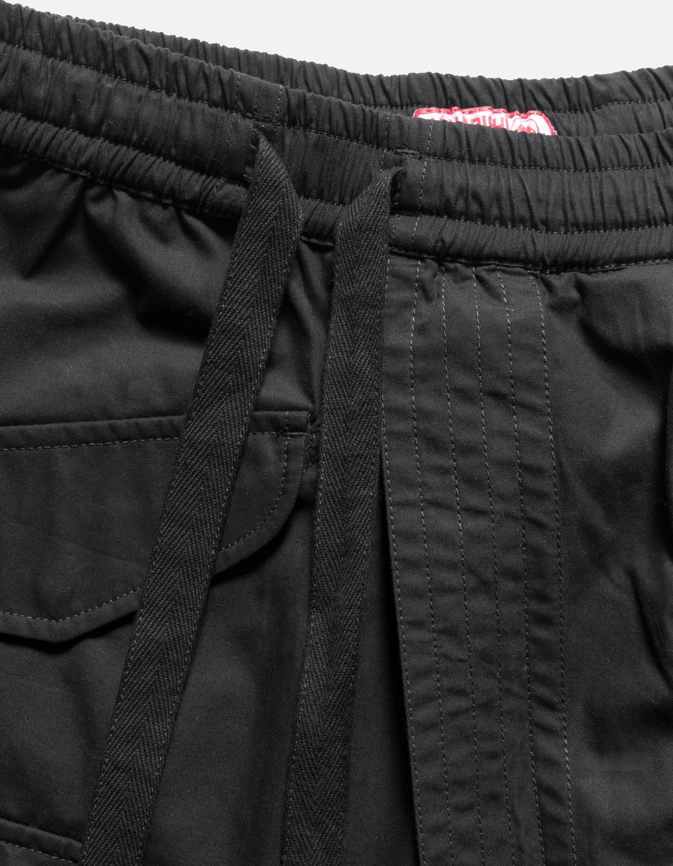 6056 Asym Hakama Shorts Black Soft Comfort Casual Fit Wear
