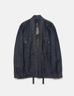 6059 Maha Hemp Denim Kimono Indigo Day To Night Modern Travel Look
