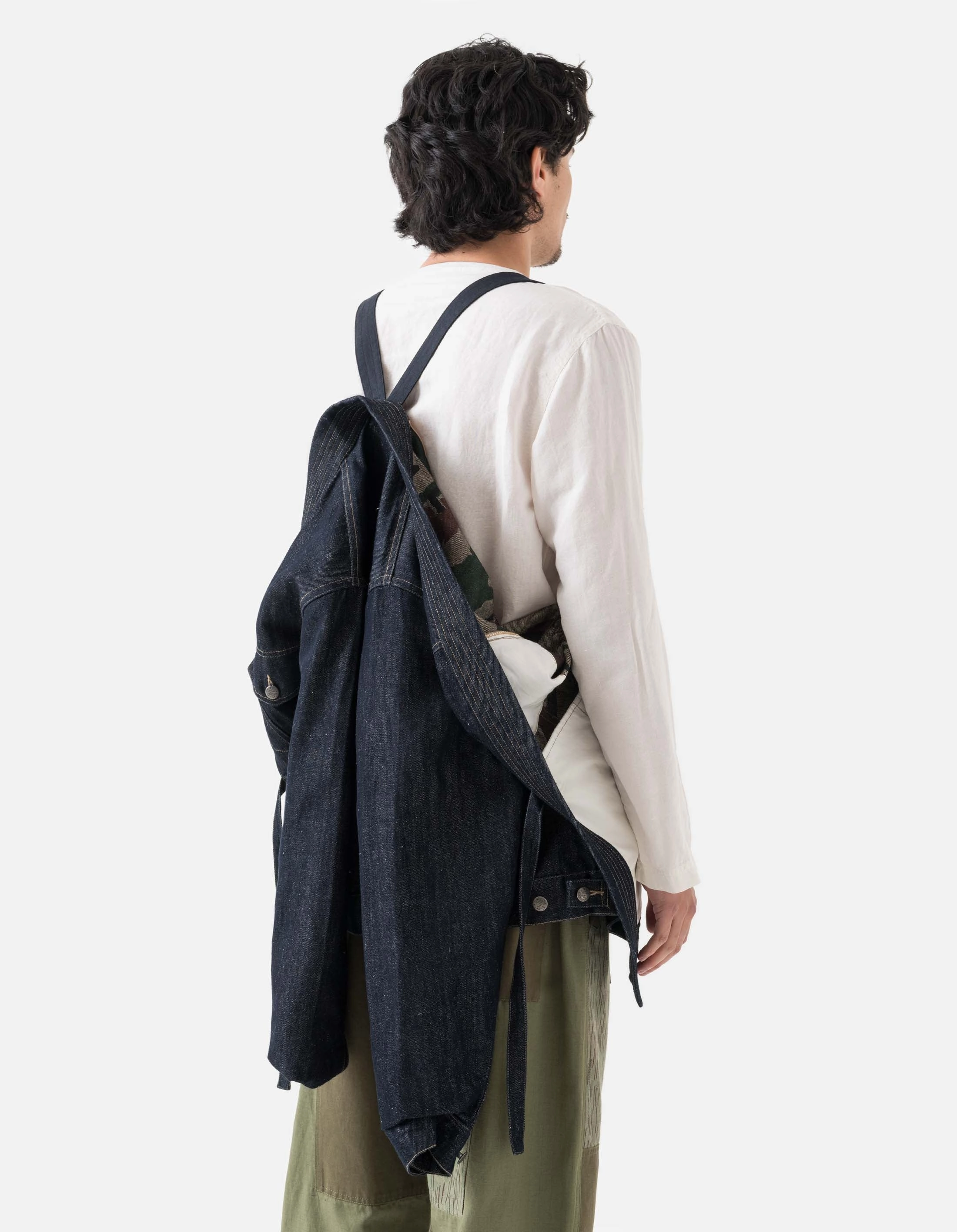 Easy Layering 6059 Maha Hemp Denim Kimono Indigo