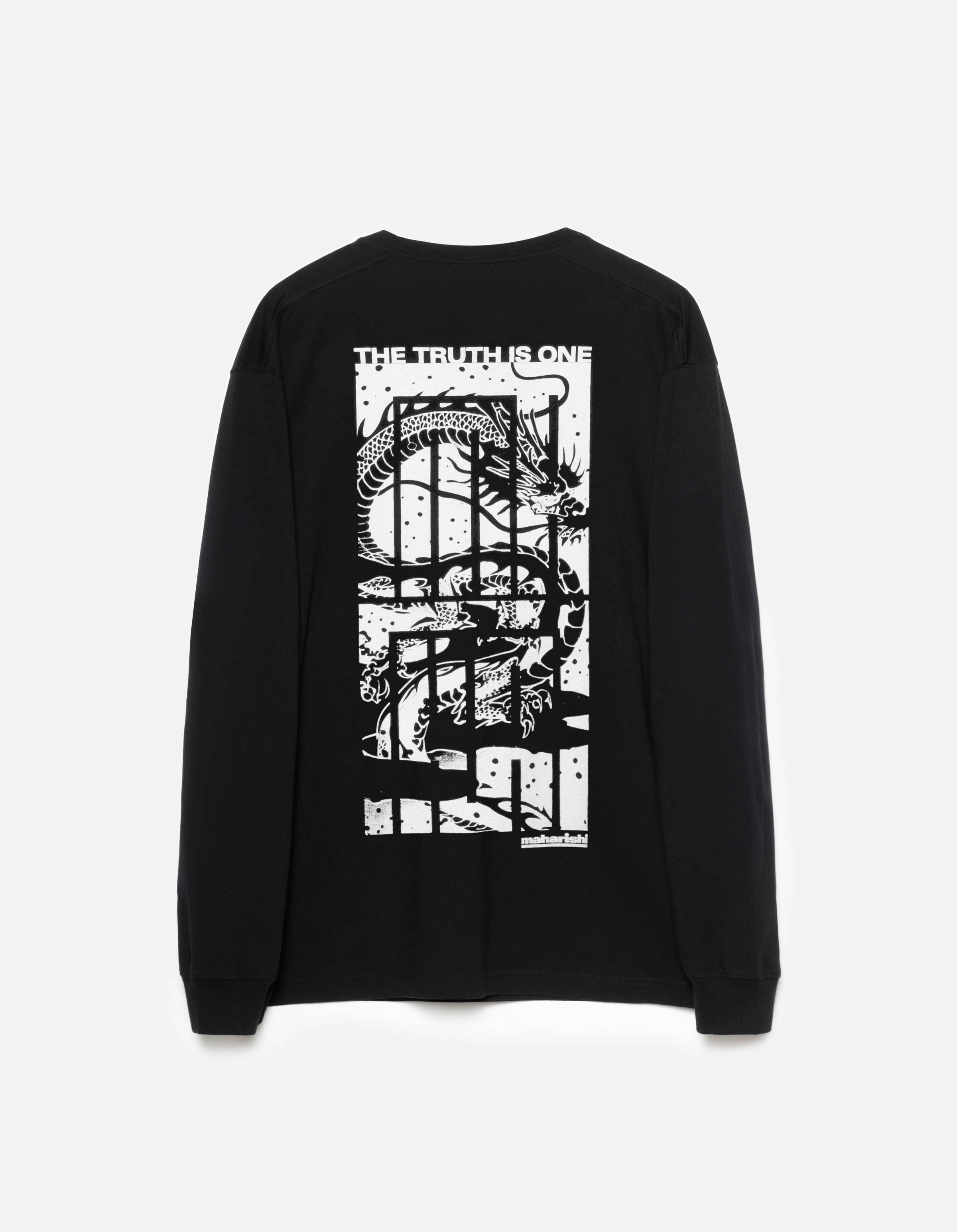 LayeredCollar SeamlessDesign 6130 The Truth is One L/S T-Shirt Black