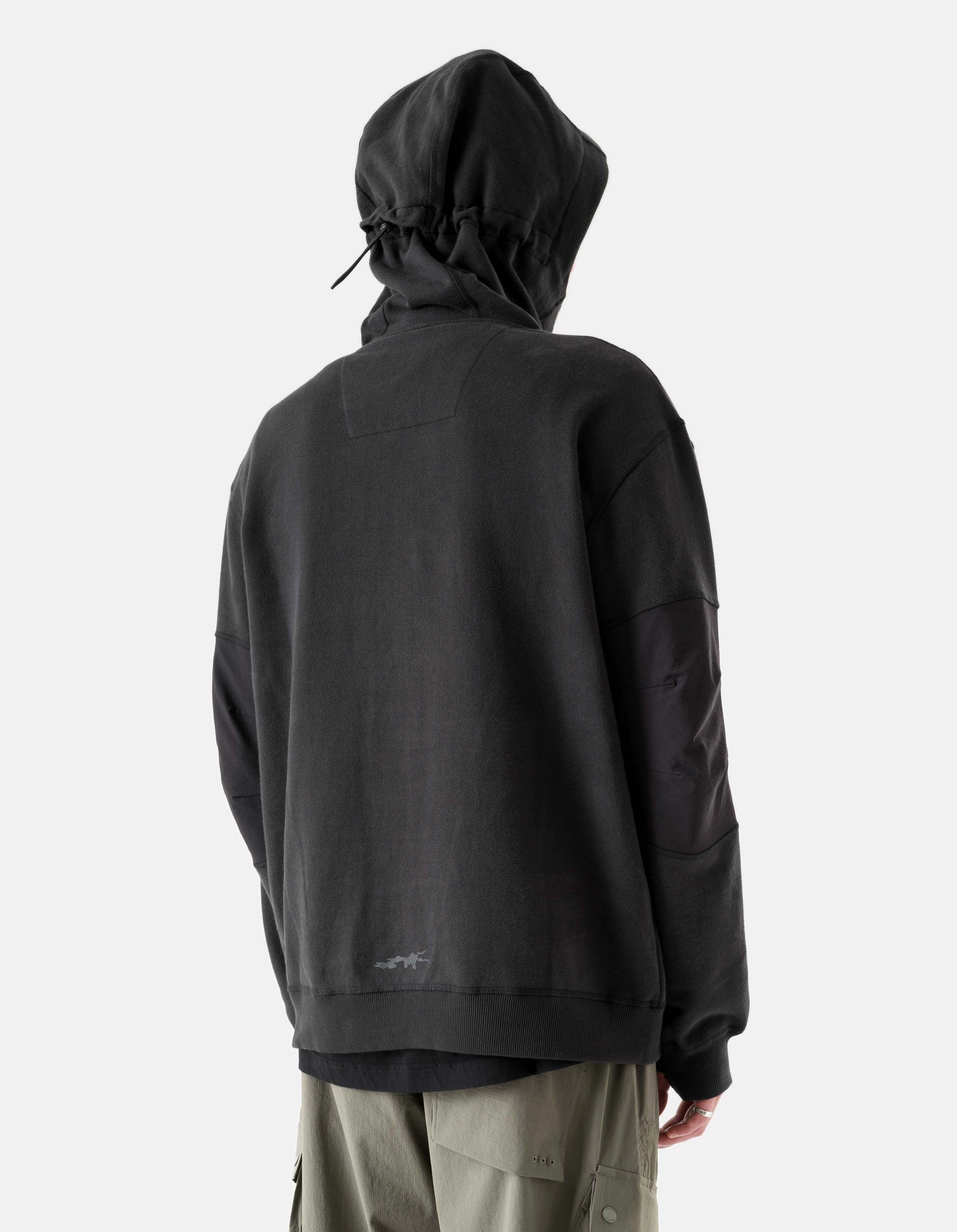 6208 Maha Reflective Hooded Sweat Black Fresh Sporty