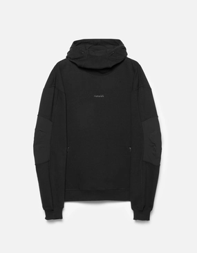 6208 Maha Reflective Hooded Sweat Black Casual Style Windproof Design
