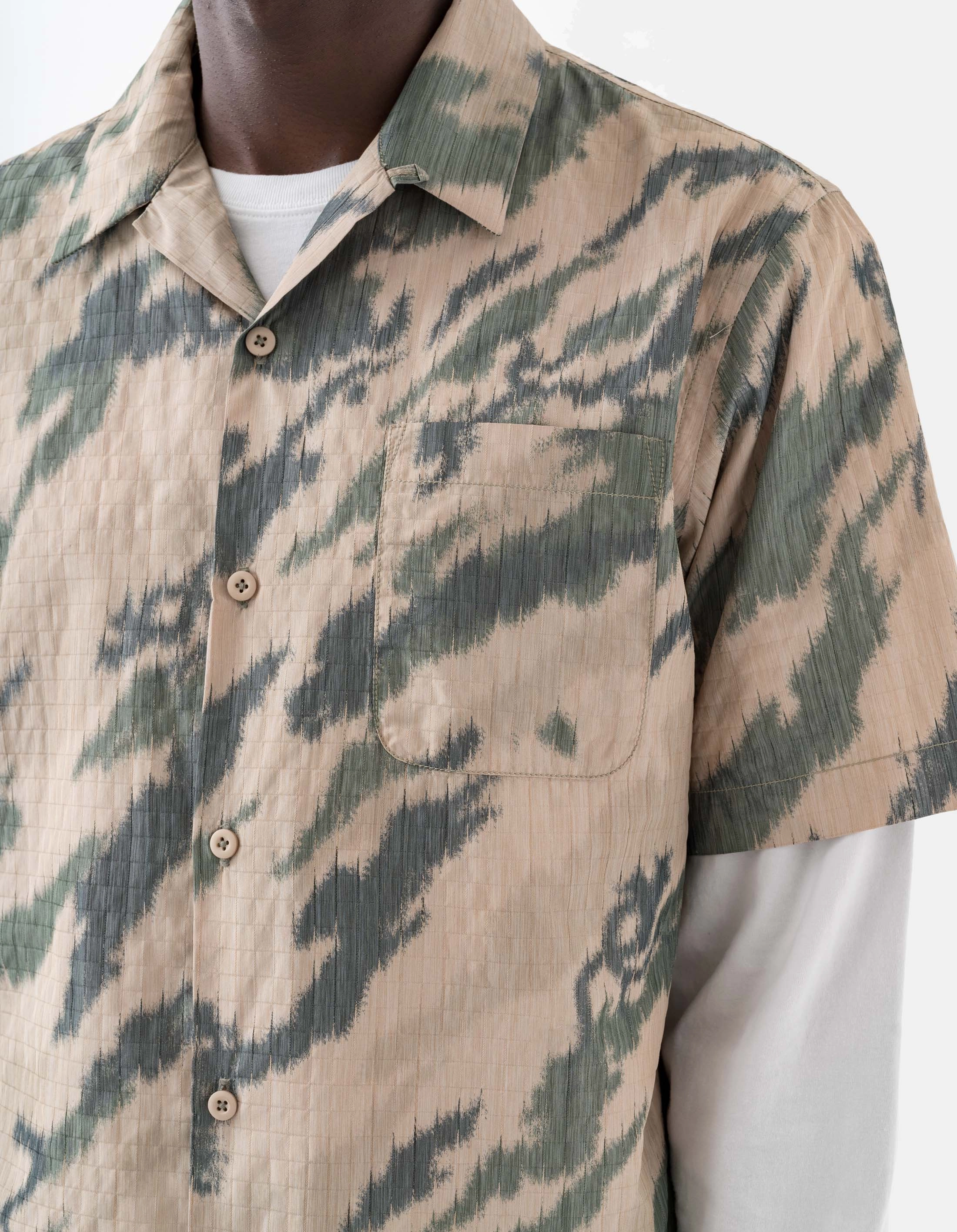 Comfy Fit 6213 Bonsai Camo Camp Collar Shirt Woodland