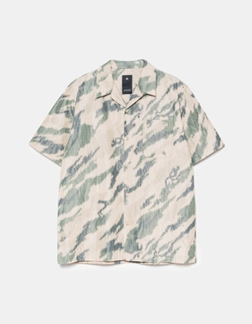 Interview Ready Breathable mesh 6213 Bonsai Camo Camp Collar Shirt Woodland