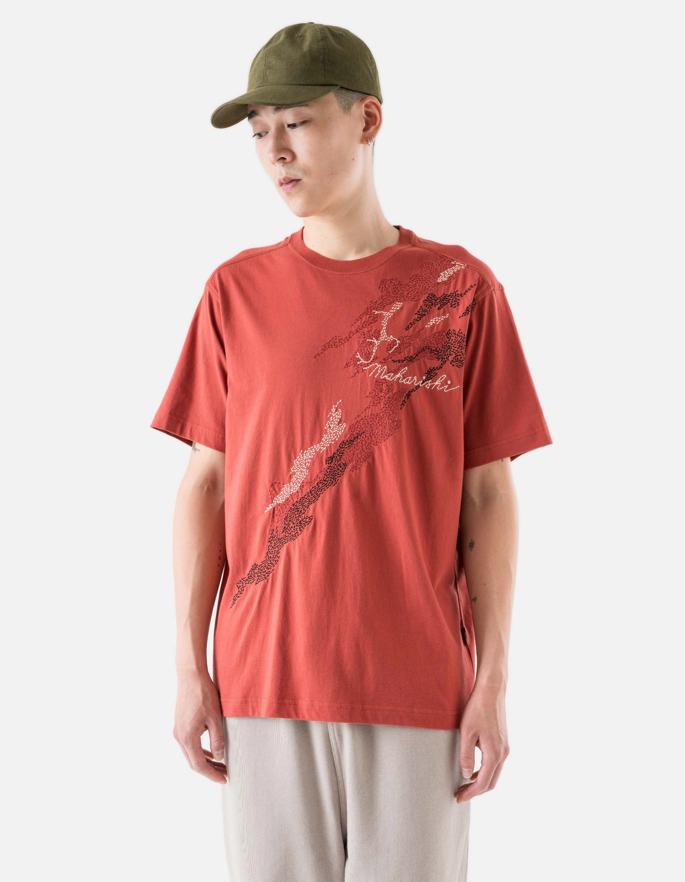 Trendy Shirt 6217 Sashiko Bonsai S/S T-Shirt Redwood