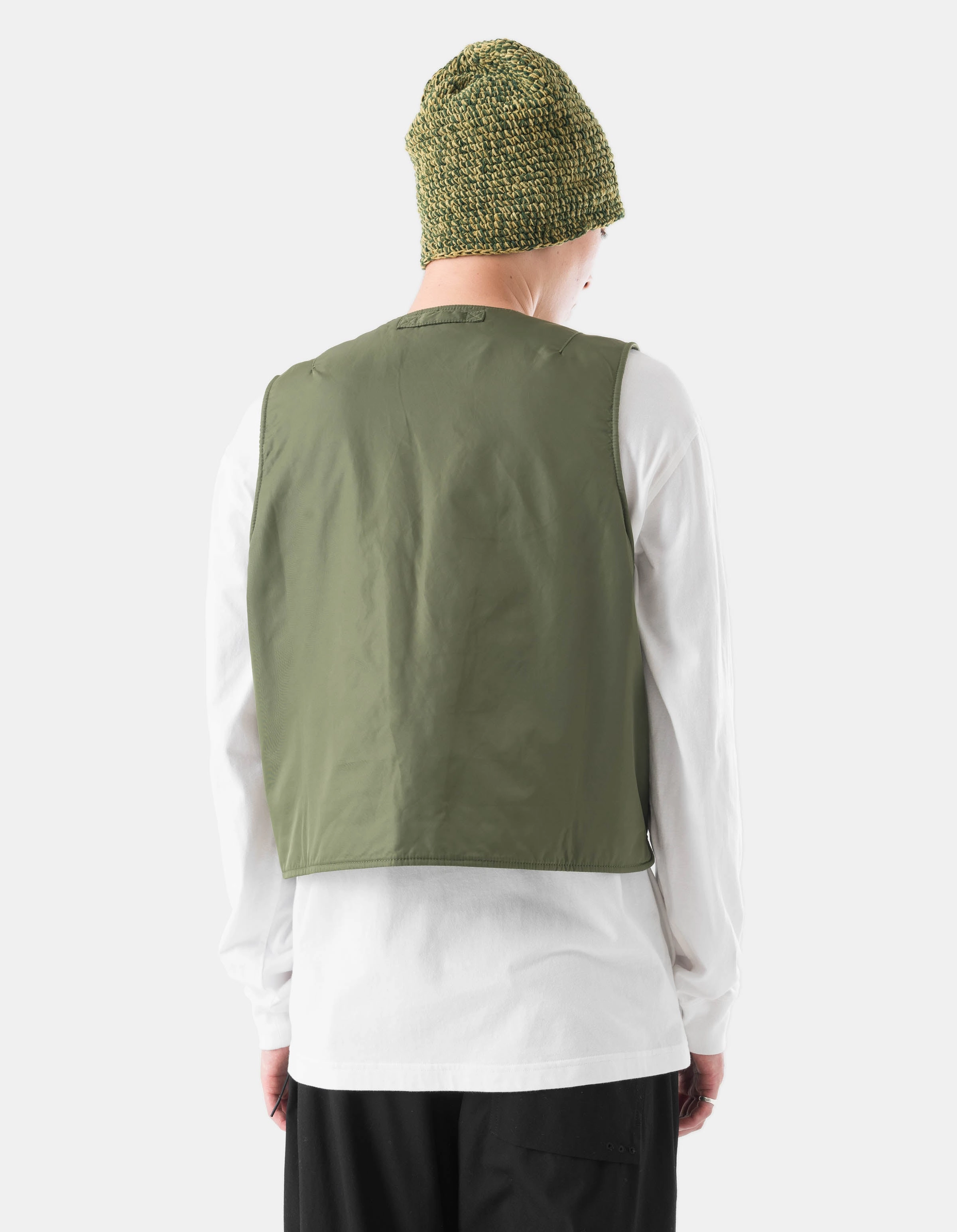 Casual Chill Look Multi Pocket System 6228 M.A.L.I.C.E Padded Utility Vest Olive OG-107F