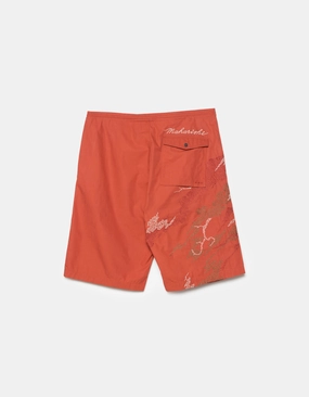 6238 Sashiko Bonsai Snoshorts Redwood yoga clothing