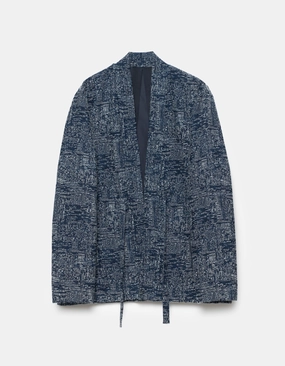 Weather Fit 6242 Sashiko Kimono Overshirt Indigo