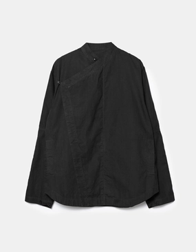 Anti Pilling Treatment 7080 Asym Hanbok L/S Shirt Black