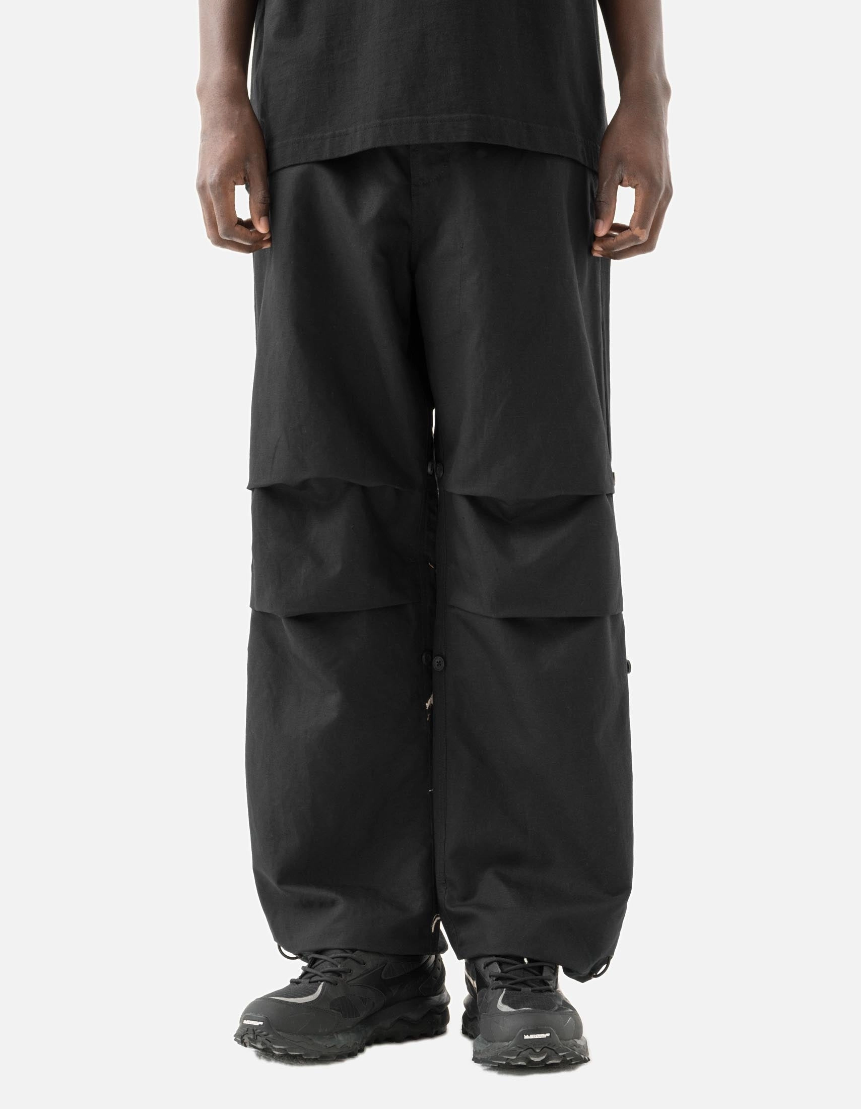 Seamless Waistband 7087 The Bering Strait Embroidered Loose Snopants? Black
