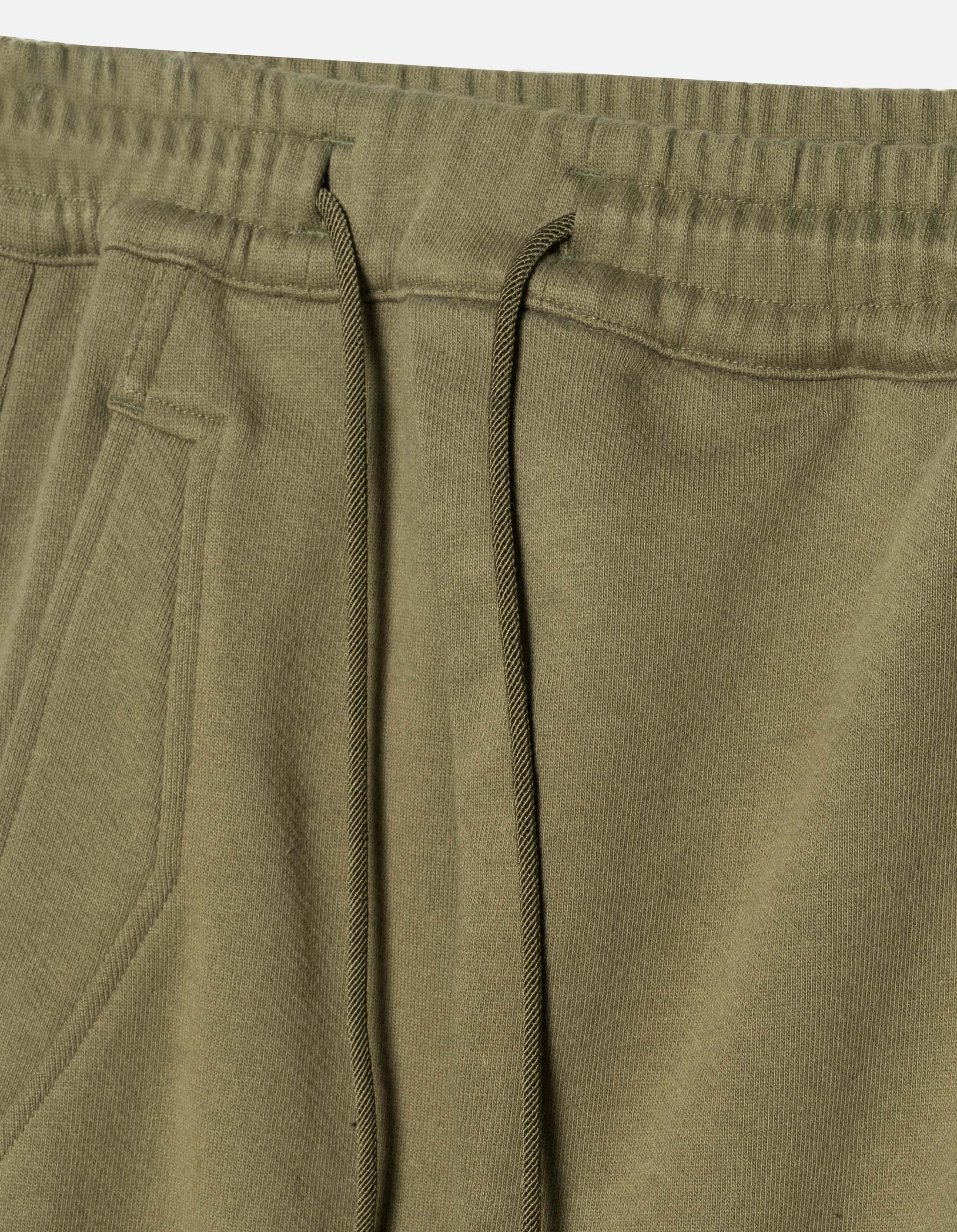 Comfortable Fashion 7091 Bering Strait Embroidered Asym Sweatpants Olive OG-107F