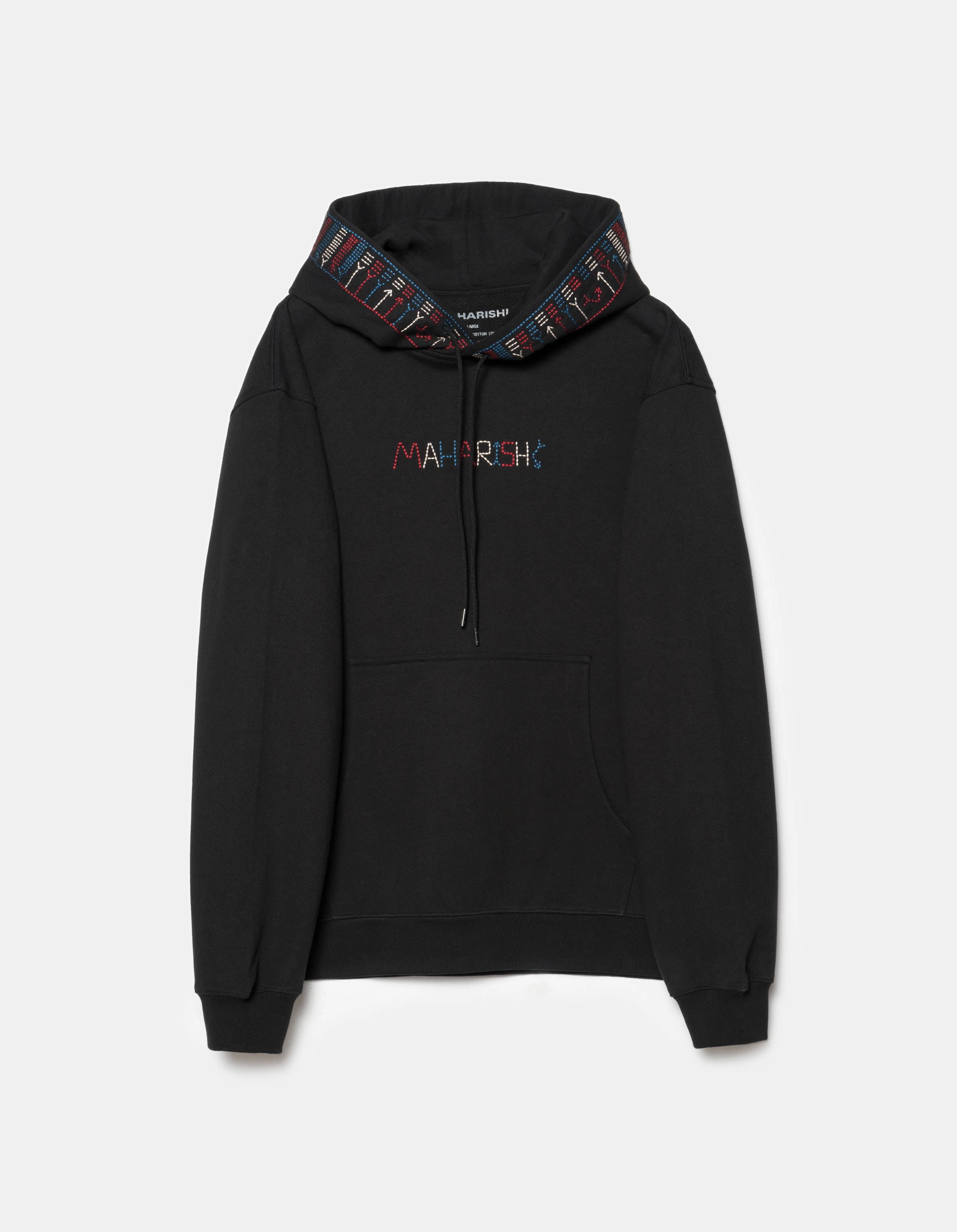 Classic Hoodie 7095 Alaskan Hilltribe Embroidered Hooded Sweat Black