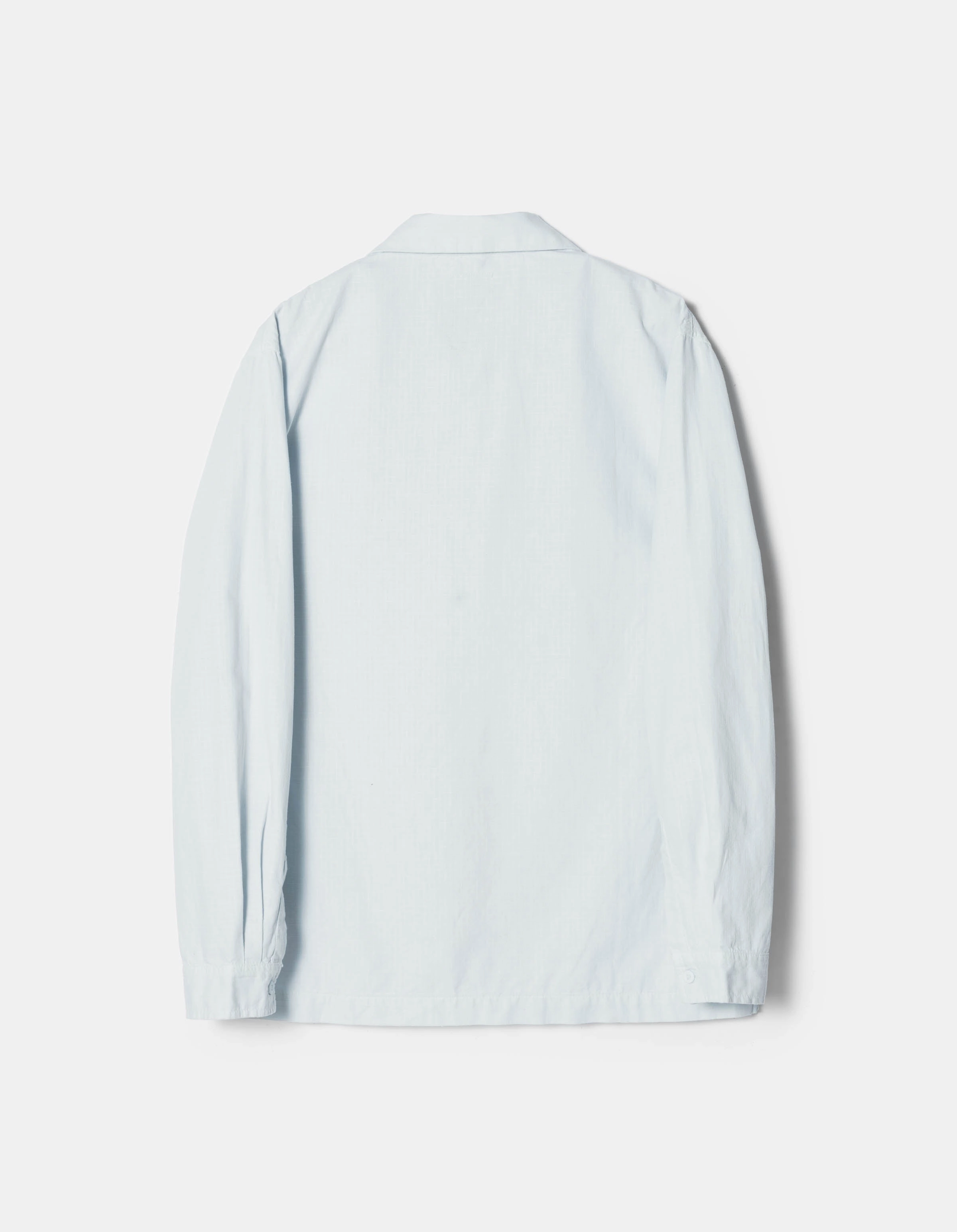 Smooth Stitch Pattern Lightweight Comfort 7101 L/S Camp Collar Shirt Ice Blue