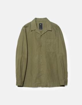 7101 L/S Camp Collar Shirt Olive OG-107F Gym Companion