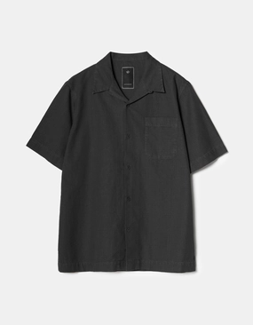 Classic Wardrobe Networking Session 7105 Hemp Camp Collar Shirt Black