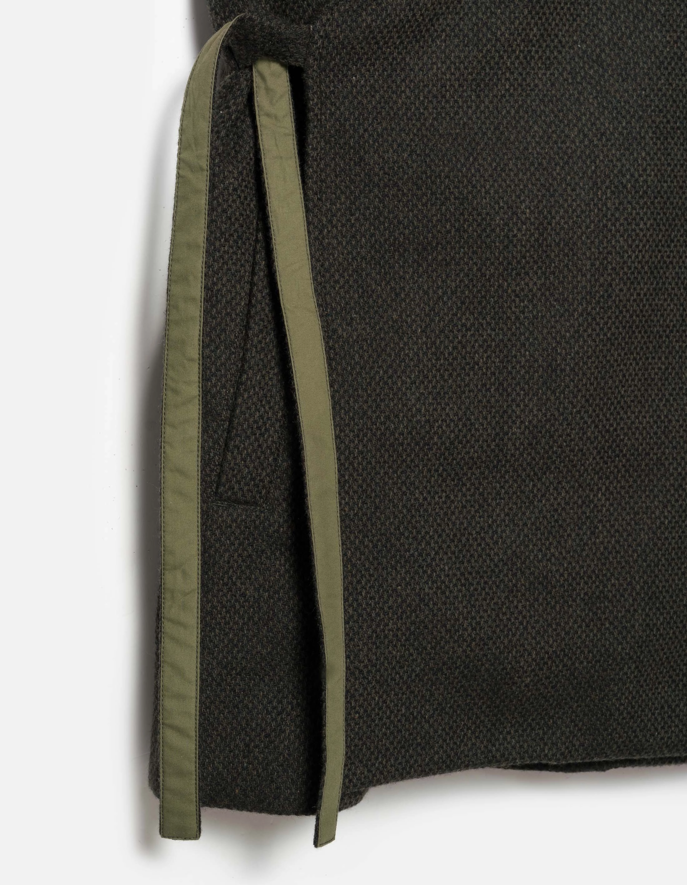 TemperatureRegulating 7123 Recycled Wool Kimono Blazer Olive