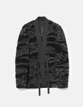 Roll Up Storage Design 7144 Bonsai Tigerstripe Fleece Kimono Subdued Night