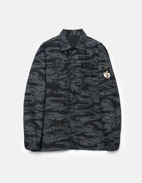 7147 Bonsai Tigerstripe L/S Utility Shirt Subdued Night Wardrobe Must-Have