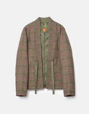 7157 Wool MA Kimono Olive/Pink Weatherproof Zippers