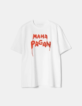 Soft Material AntiPillingSurface 7189 Maha Pagan S/S T-Shirt White