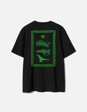 Multipurpose Design Stylish Hoodie 7414 Maharishi DSB004 S/S T-shirt Black/Green
