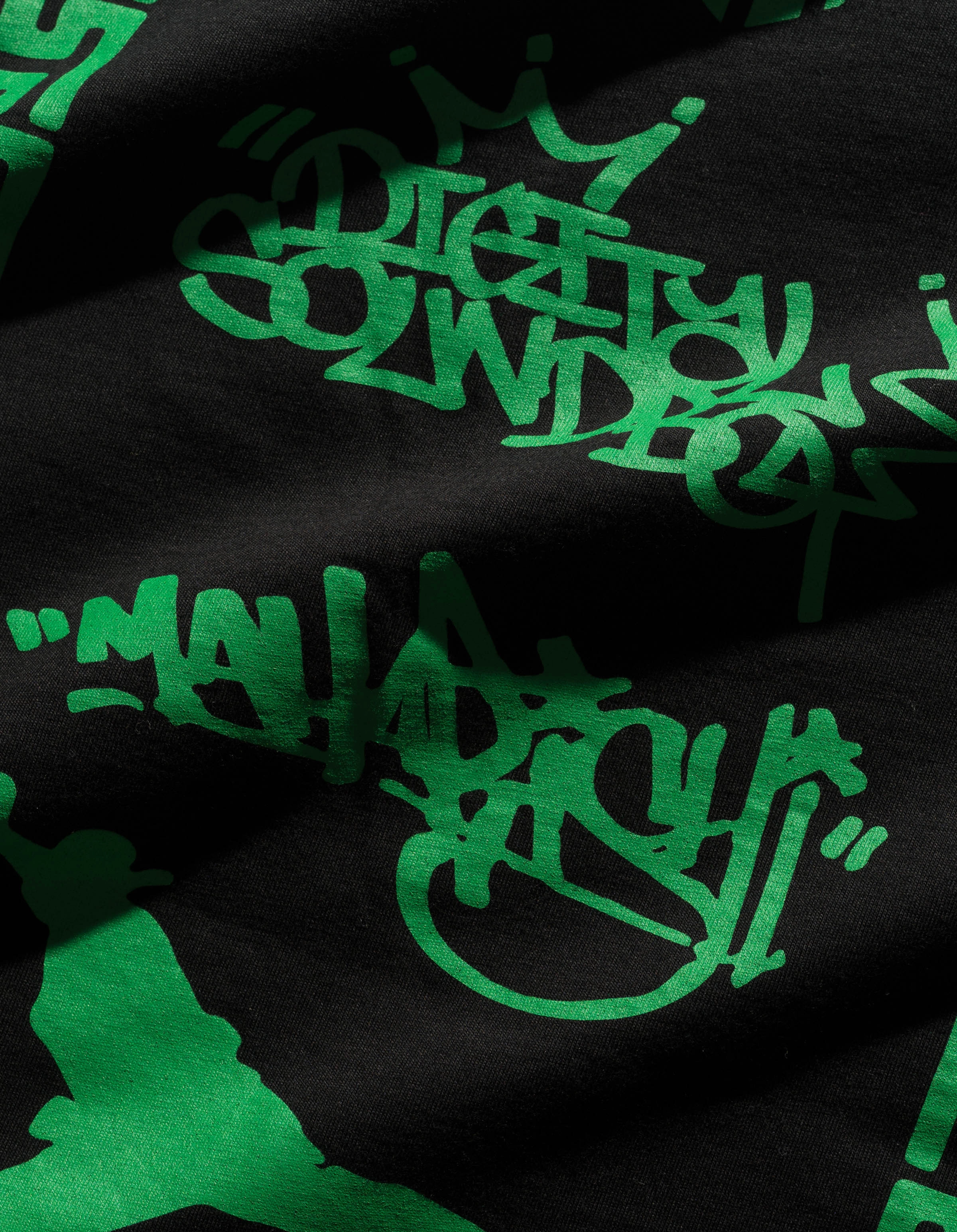 7414 Maharishi DSB004 S/S T-shirt Black/Green Breathable mesh lining Reflective Safety Trim