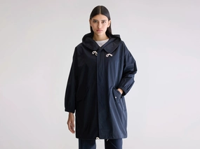 Teflon Coated Laos hooded parka (242 / W / NAVY)
