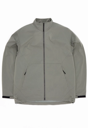 City Chill Style Modular Layering Compatibility Goldwin Dope Dyed Rip-stop Wind Jacket - Moon Mist
